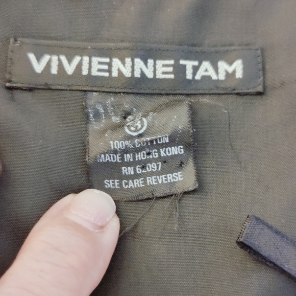 Vivienne Tam 90s Kuan Yin Buddha cotton Velvet archival Runway Skirt▪️ rare LG - Picture 9 of 11